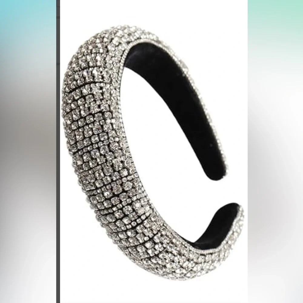 Headband Crystal Luxury‎ Bling Rhinestone Headband For Women Designer Hair Acces